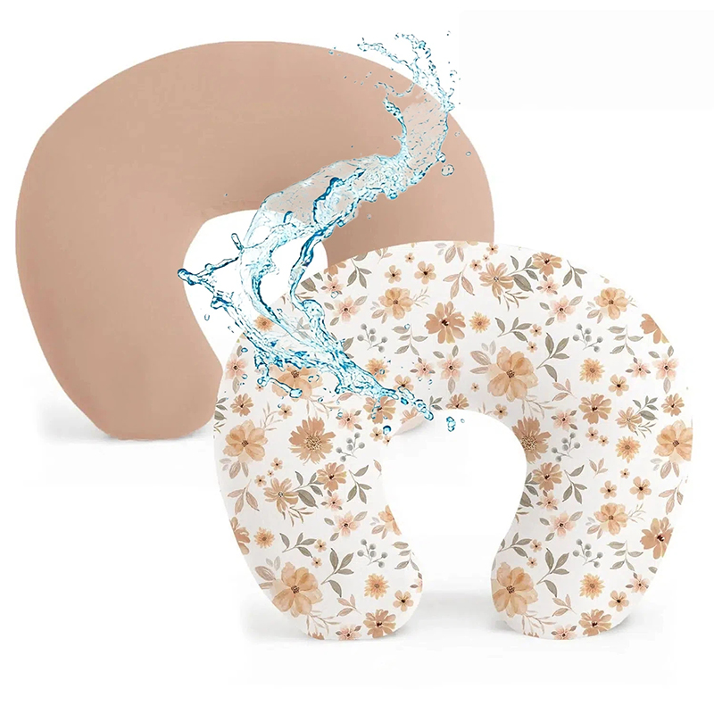Nursing Pillow Breastfeeding - 2 Pezzi Copricuscino Allattamento Impermeabile Elasticizzato