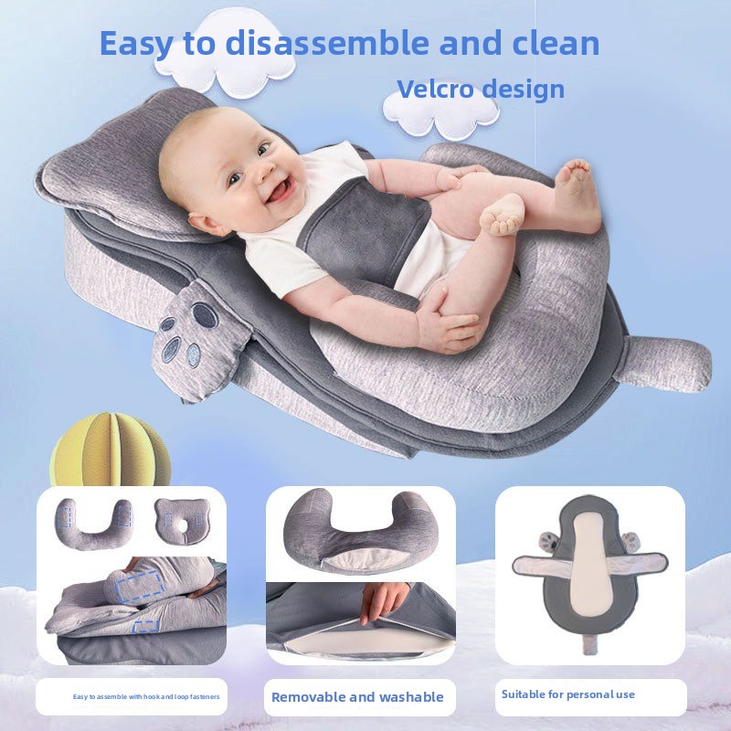 Nursing Pillow Breastfeeding - Cuscino Anti-Riflusso Latte per Neonati, Cuscino